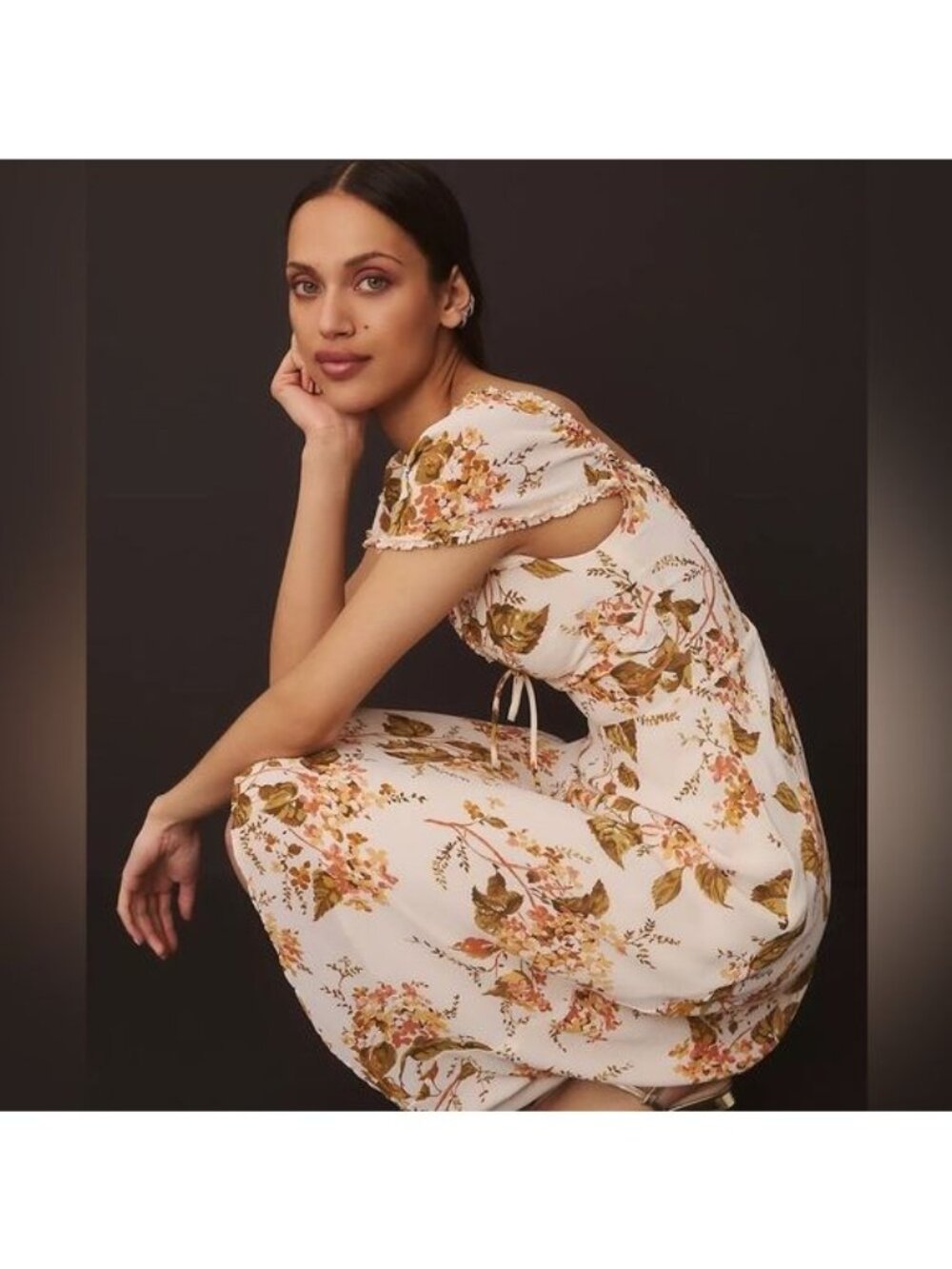 Reformation Women’s Dress Size 12 Maebry Bella Floral High Low Hem Feminine NWT - Picture 3 of 13